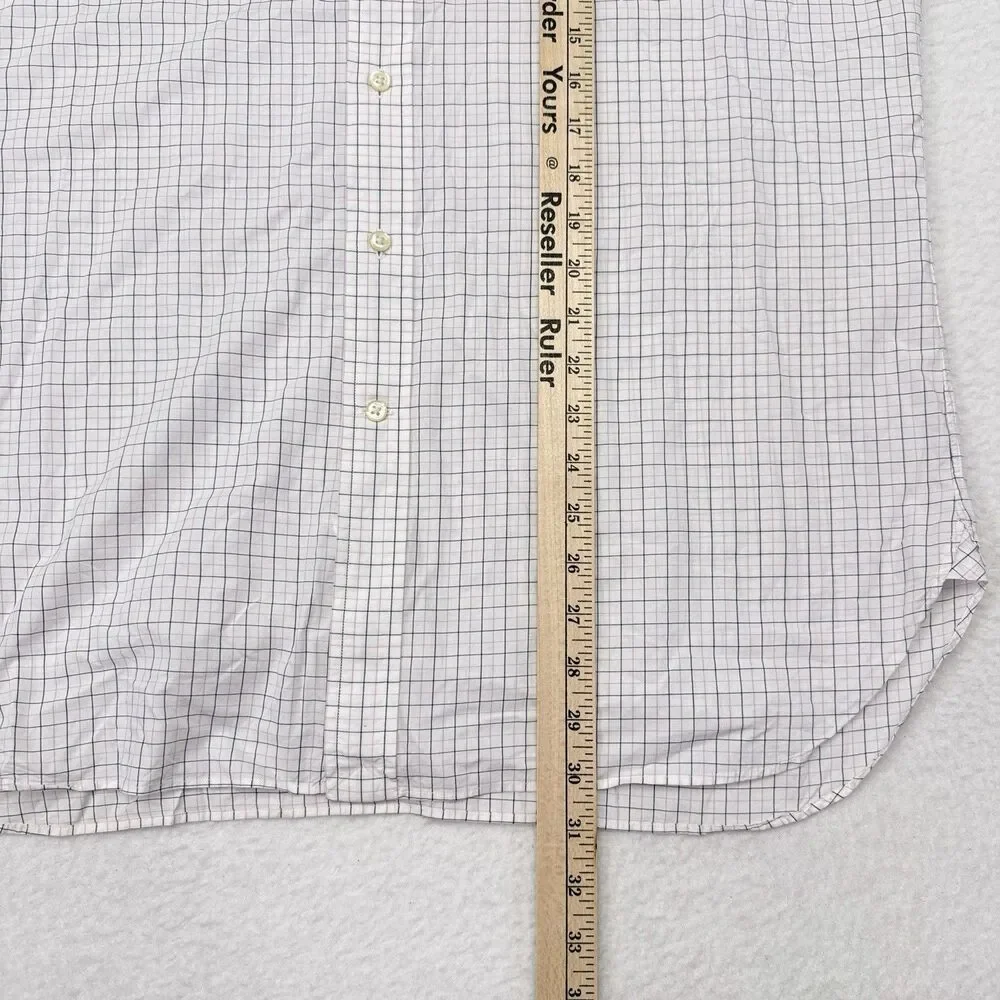 Polo Ralph Lauren Dress Shirt Men’s Size 16 / 33 White Pink Checks Career Office - Picture 8 of 8